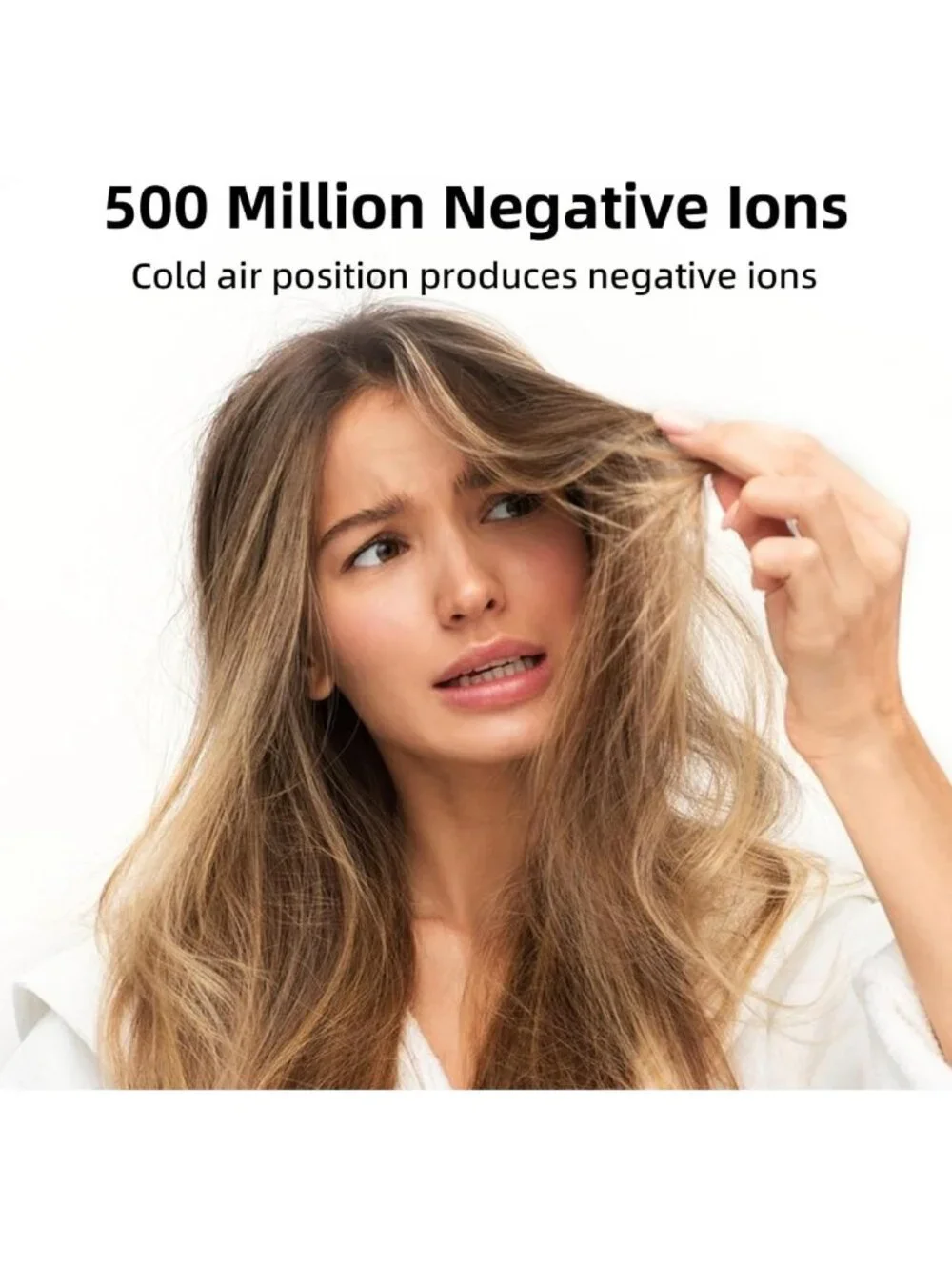 High-Speed Negative Ionic Hair Dryer | 5X Faster Drying, Less Heat Damage, 160K